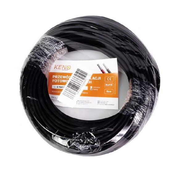 Przewod KENO 4mm czarny 50m